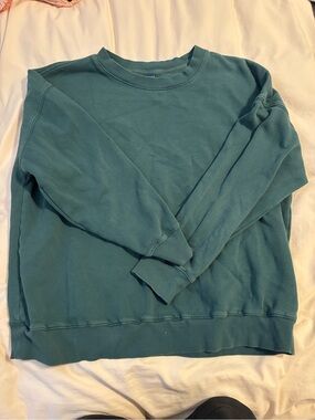 Old Navy Teal Crewneck Sweatshirt - Women's Pullover
